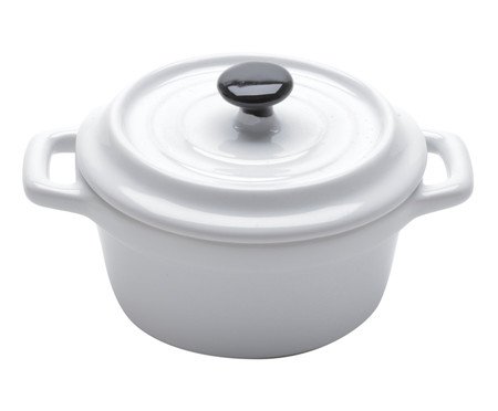 Caçarola em Porcelana Black Lid - Branca | Westwing