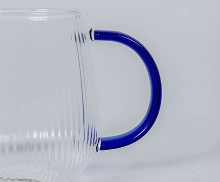 Caneca Canelada Azul Marinho | Westwing