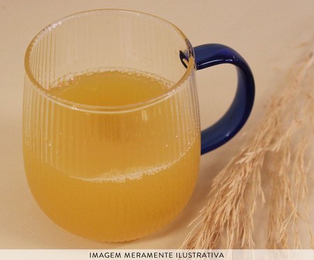 Caneca Canelada Azul Marinho | Westwing