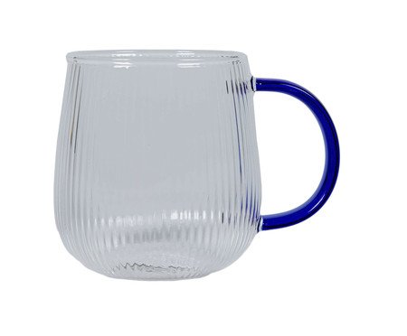 Caneca Canelada Azul Marinho | Westwing
