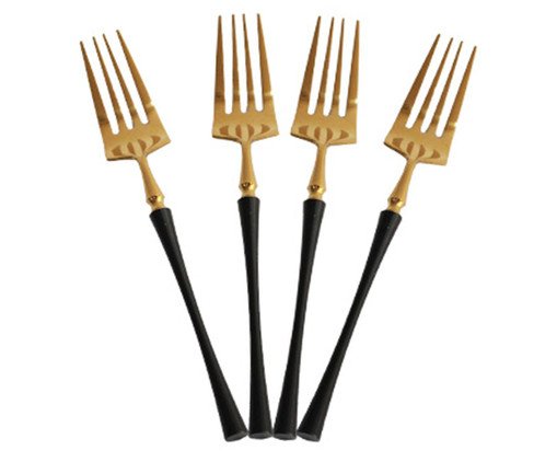 Jogo de Garfos em Inox Preto ll, multicolor | WestwingNow
