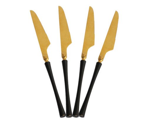 Jogo de Facas em Inox Preto, multicolor | WestwingNow