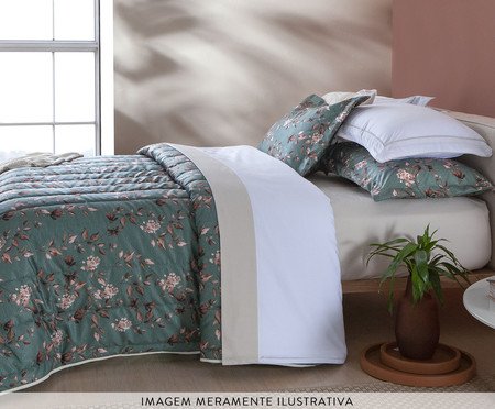 Jogo de Cobre-Leito em Veludo Floral Chic | Westwing