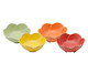 Jogo de Petisqueiras em Porcelana Flowers - Colorido, Multicolorido | WestwingNow