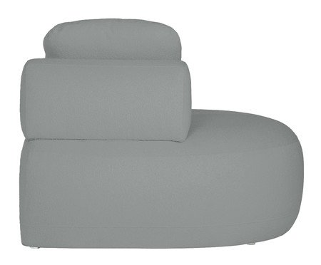 Sofá Módulo Lateral Esquerdo Laguna by Elle - Boucle Cinza | Westwing