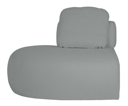 Sofá Módulo Lateral Esquerdo Laguna by Elle - Boucle Cinza | Westwing