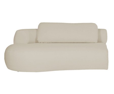 Sofá Módulo Lateral Esquerdo Estendido Laguna by Elle - Boucle Bege | Westwing
