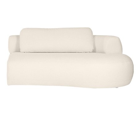 Sofá Módulo Lateral Direito Estendido Laguna by Elle - Boucle Off-White II | Westwing