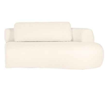 Sofá Módulo Lateral Direito Estendido Laguna by Elle - Boucle Off-White II | Westwing