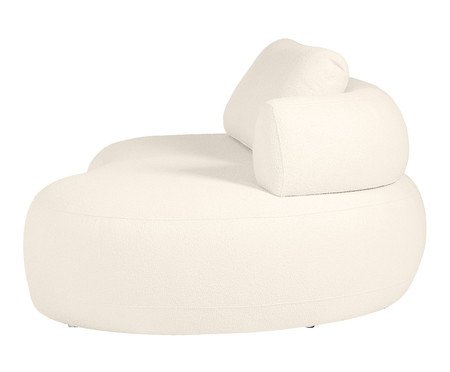 Sofá Módulo Lateral Direito Estendido Laguna by Elle - Boucle Off-White II | Westwing