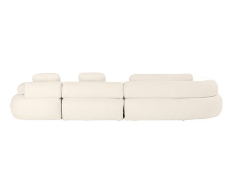 Sofá Chaise Esquerda Laguna by Elle - Boucle Off-White VIII | Westwing