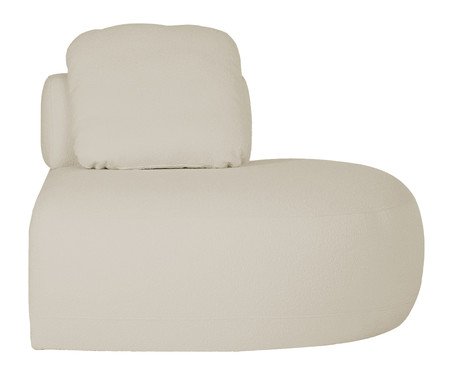 Sofá Módulo Lateral Direito Laguna by Elle - Boucle Bege | Westwing