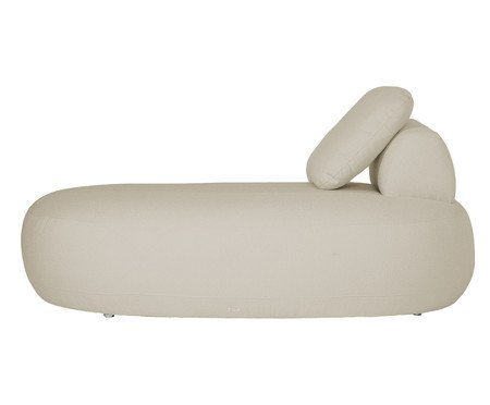 Sofá Módulo Chaise Esquerda Laguna by Elle - Boucle Bege | Westwing