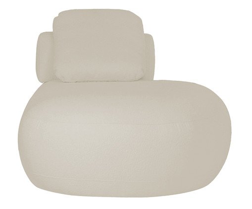 Sofá Módulo Chaise Esquerda Laguna by Elle - Boucle Bege, Bege | WestwingNow
