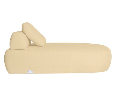 Sofá Módulo Chaise Esquerda Laguna by Elle - Boucle Bege | Westwing