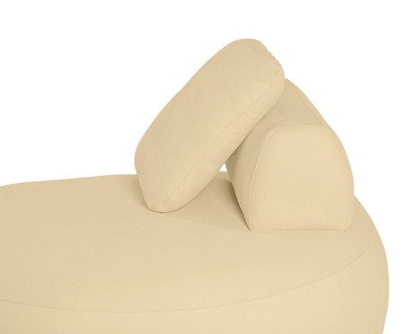 Sofá Módulo Chaise Esquerda Laguna by Elle - Boucle Bege | Westwing