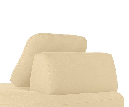 Sofá Módulo Chaise Esquerda Laguna by Elle - Boucle Bege | Westwing