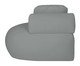 Sofá Módulo Chaise Esquerda Laguna by Elle - Boucle Cinza, Cinza | WestwingNow
