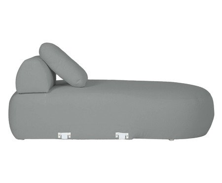 Sofá Módulo Chaise Esquerda Laguna by Elle - Boucle Cinza | Westwing