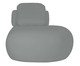 Sofá Módulo Chaise Esquerda Laguna by Elle - Boucle Cinza, Cinza | WestwingNow