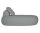 Sofá Módulo Chaise Direita Laguna by Elle - Boucle Cinza, Cinza | WestwingNow