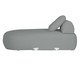 Sofá Módulo Chaise Direita Laguna by Elle - Boucle Cinza, Cinza | WestwingNow