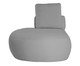 Sofá Módulo Chaise Direita Laguna by Elle - Boucle Cinza, Cinza | WestwingNow