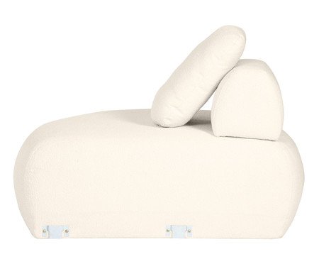 Sofá Módulo Lateral Esquerdo Laguna by Elle - Boucle Off-White | Westwing