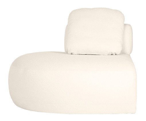 Sofá Módulo Lateral Esquerdo Laguna by Elle - Boucle Off-White, Cru | WestwingNow