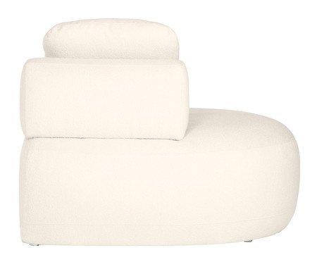 Sofá Módulo Lateral Esquerdo Laguna by Elle - Boucle Off-White | Westwing