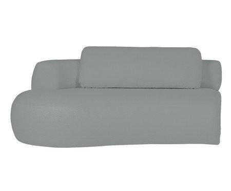 Sofá Módulo Lateral Esquerdo Estendido Laguna by Elle - Boucle Cinza | Westwing