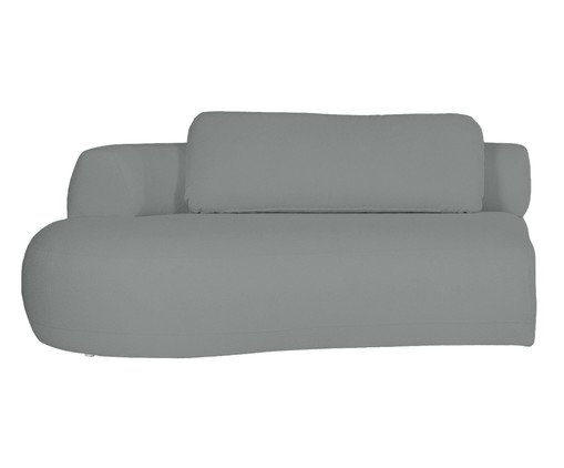 Sofá Módulo Lateral Esquerdo Estendido Laguna by Elle - Boucle Cinza, Cinza | WestwingNow