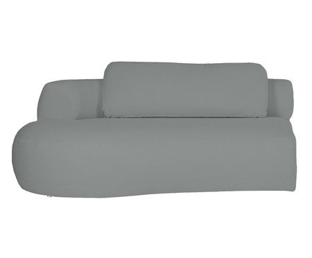 Sofá Módulo Lateral Esquerdo Estendido Laguna by Elle - Boucle Cinza | Westwing