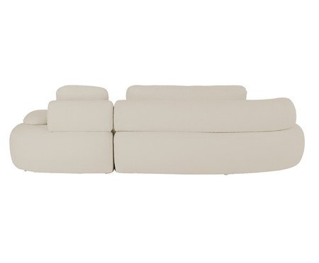 Sofá Lateral Esquerda Estendida Laguna by Elle - Boucle Bege III | Westwing