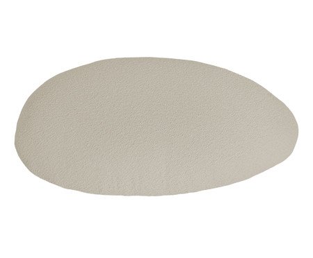 Almofada Braço Orgânico Oval Laguna by Elle - Boucle Bege | Westwing