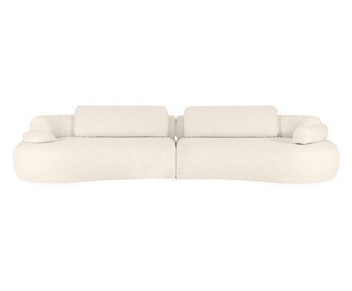 Sofá Laguna by Elle - Boucle Off-White IV, Cru | WestwingNow