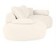 Sofá Laguna by Elle - Lateral Direta Estendida Boucle Off White VII, Cru | WestwingNow