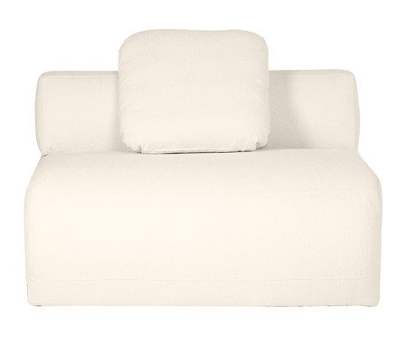 Sofá Módulo Meio Laguna by Elle - Boucle Off-White | Westwing