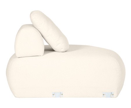 Sofá Módulo Lateral Direito Laguna by Elle - Boucle Off-White | Westwing