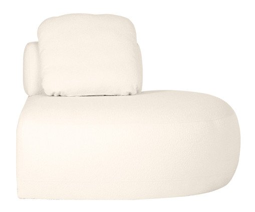 Sofá Módulo Lateral Direito Laguna by Elle - Boucle Off-White, Cru | WestwingNow
