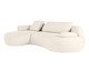 Sofá Laguna by Elle - Chaise Esquerda Boucle Off White II, Cru | WestwingNow