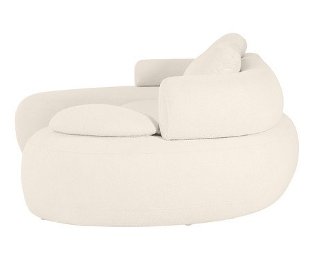 Sofá Chaise Direita Laguna by Elle - Boucle Off-White II | Westwing