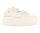 Sofá Laguna by Elle - Chaise Esquerda Boucle Off White II, Cru | WestwingNow