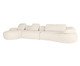 Sofá Laguna by Elle - Chaise Esquerda Boucle Off White V, Cru | WestwingNow