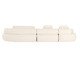 Sofá Laguna by Elle - Chaise Esquerda Boucle Off White V, Cru | WestwingNow