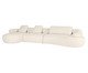 Sofá Laguna by Elle - Chaise Esquerda Boucle Off White V, Cru | WestwingNow