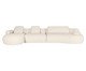 Sofá Laguna by Elle - Chaise Esquerda Boucle Off White V, Cru | WestwingNow