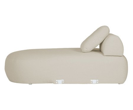 Sofá Módulo Chaise Direita Laguna by Elle - Boucle Bege | Westwing
