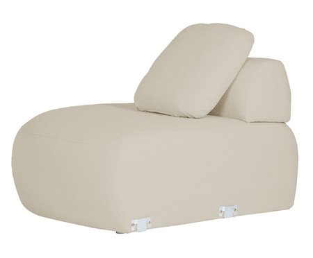 Sofá Módulo Lateral Esquerdo Laguna by Elle - Boucle Bege | Westwing