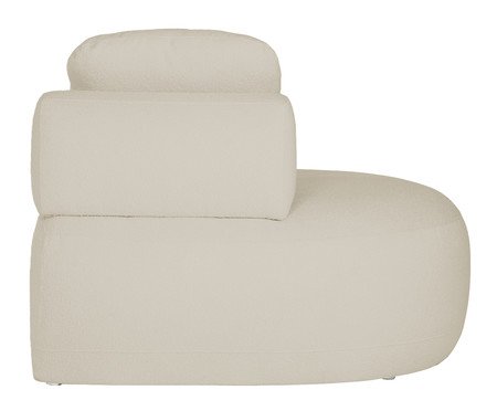 Sofá Módulo Lateral Esquerdo Laguna by Elle - Boucle Bege | Westwing